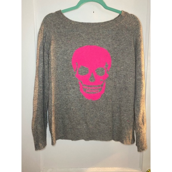 Aqua Sweaters - Cashmere skull sweater